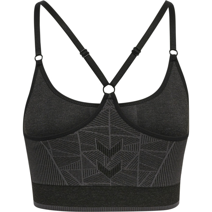 Hummel Hmlmt Energy Seamless Sports Top - black/asphalt melange