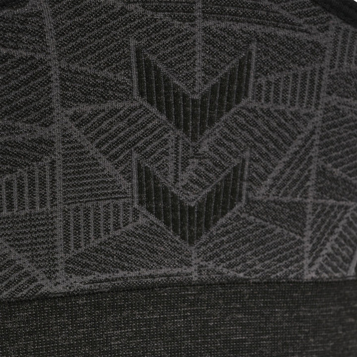 Hummel Hmlmt Energy Seamless Sports Top - black/asphalt melange