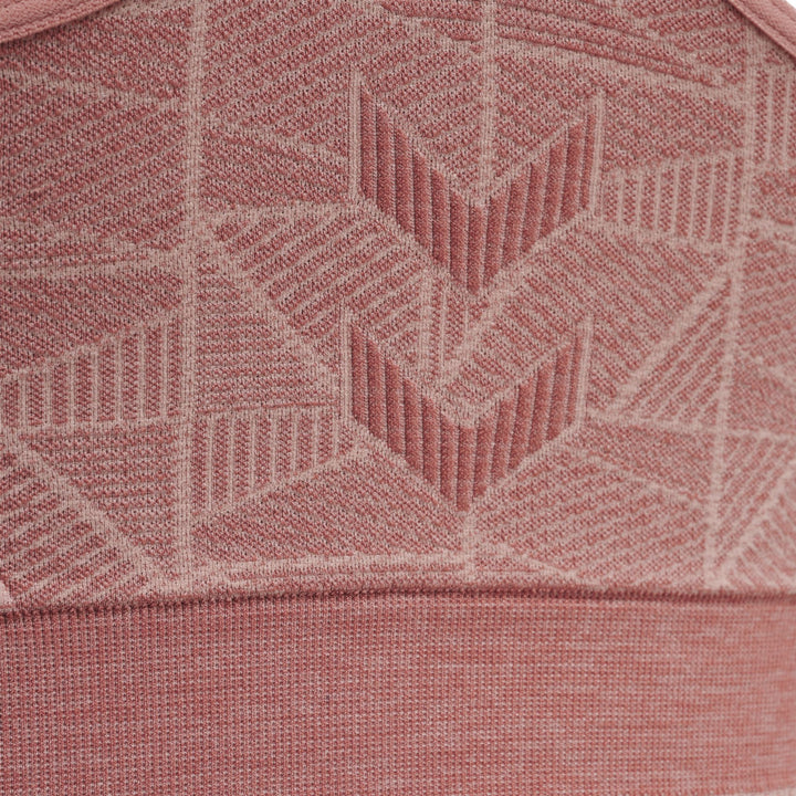 Hummel Hmlmt Energy Seamless Sports Top - withered rose/rose tan melange