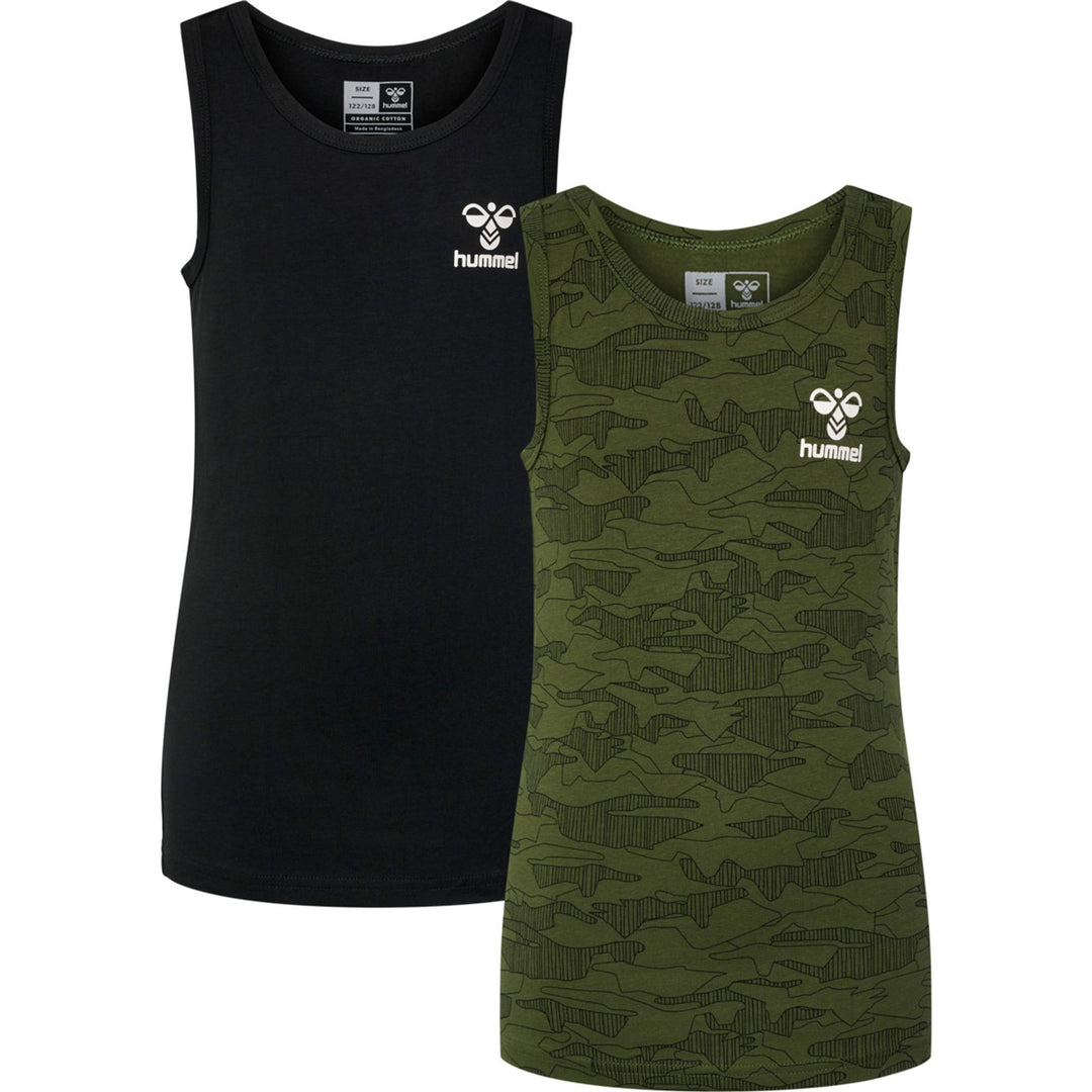 Hummel Hmlnolan Tank Top 2-Pack - dark olive