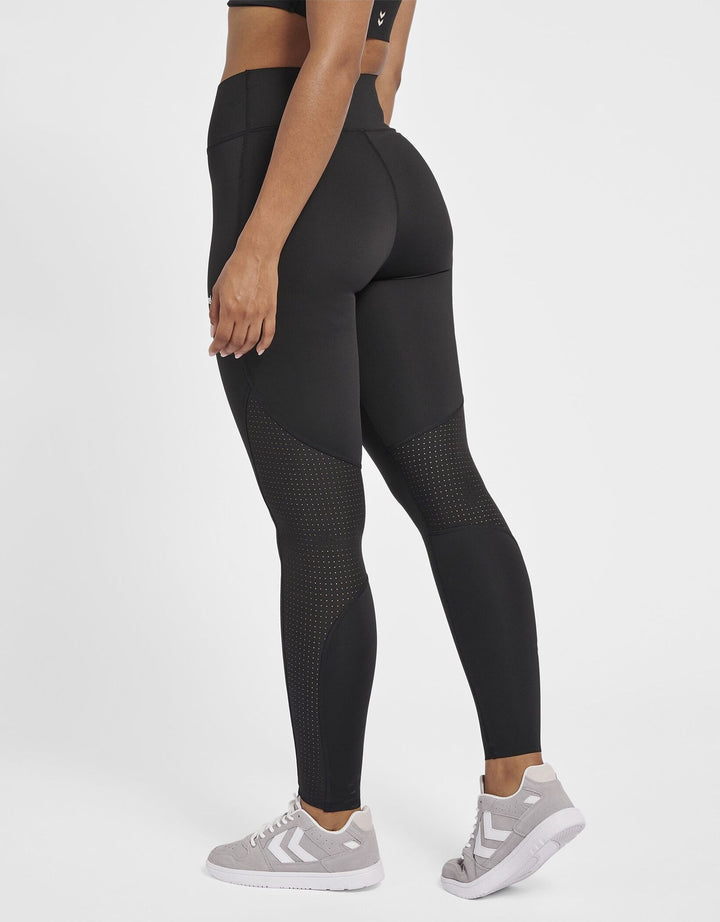 Hummel Hmlmt Chipo Mid Waist Tights - black