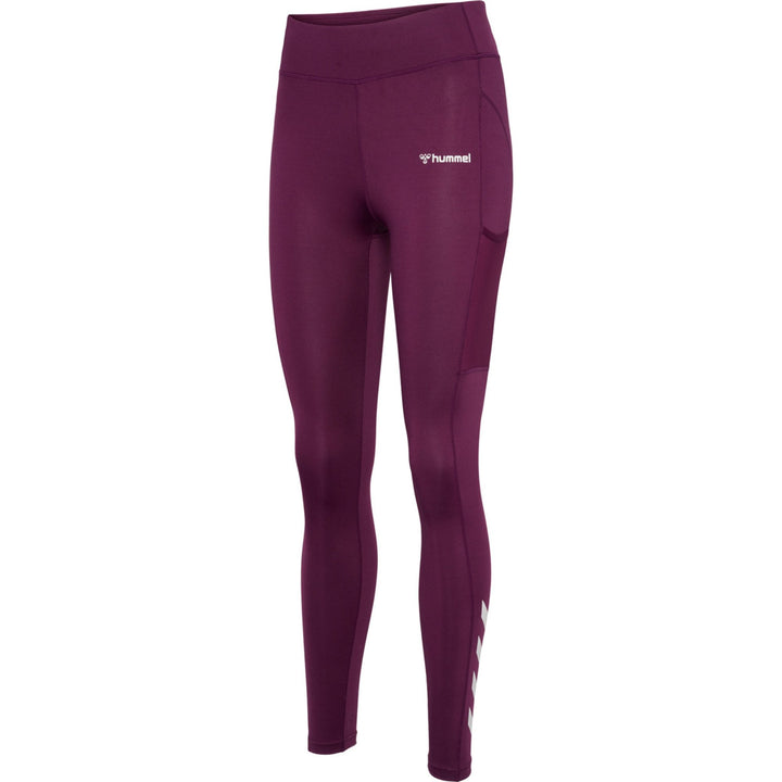Hummel hmlMT CHIPO MID WAIST TIGHTS - grape wine