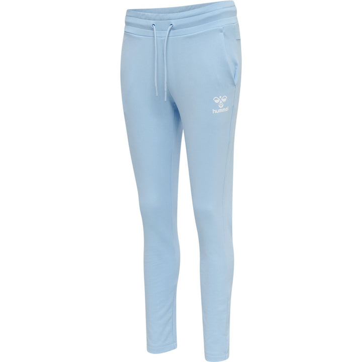 Hummel hmlNONI 2.0 TAPERED PANTS - placid blue