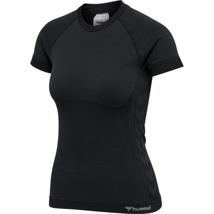 Hummel Hmlclea Seamless Tight T-Shirt - black melange