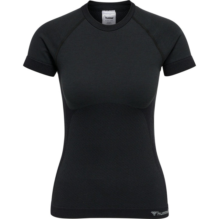 Hummel Hmlclea Seamless Tight T-Shirt - black melange