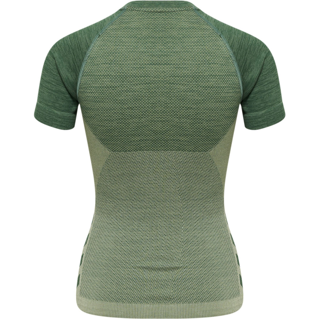 Hummel Hmlclea Seamless Tight T-Shirt - laurel wreath/lily pad melange