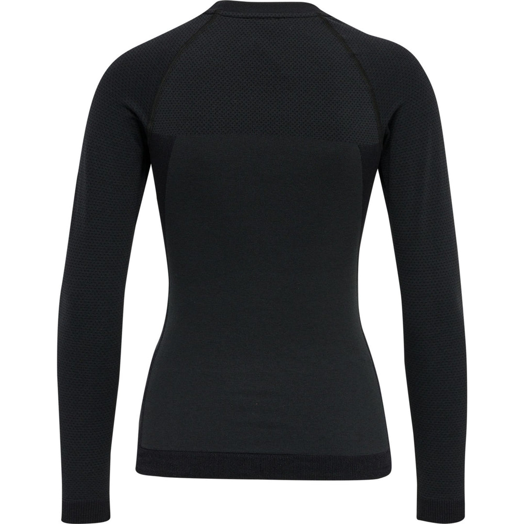 Hummel Hmlclea Seamless Tight T-Shirt Ls - black melange