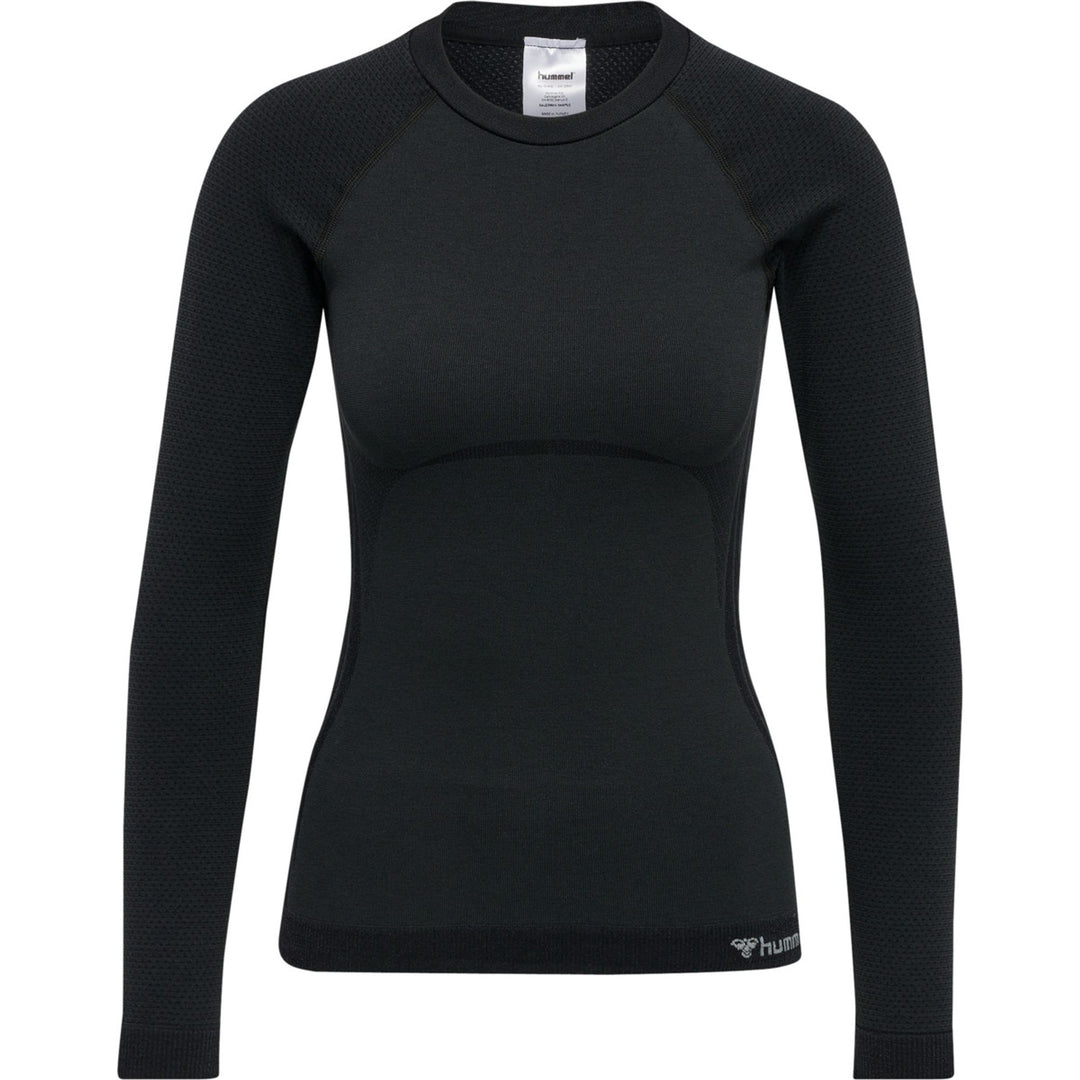 Hummel Hmlclea Seamless Tight T-Shirt Ls - black melange