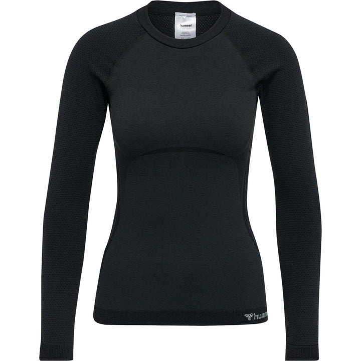 Hummel Hmlclea Seamless Tight T-Shirt Ls - black melange