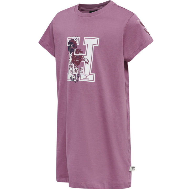 Hummel hmlARCHITECTURE T-SHIRT DRESS S/S - bordeaux