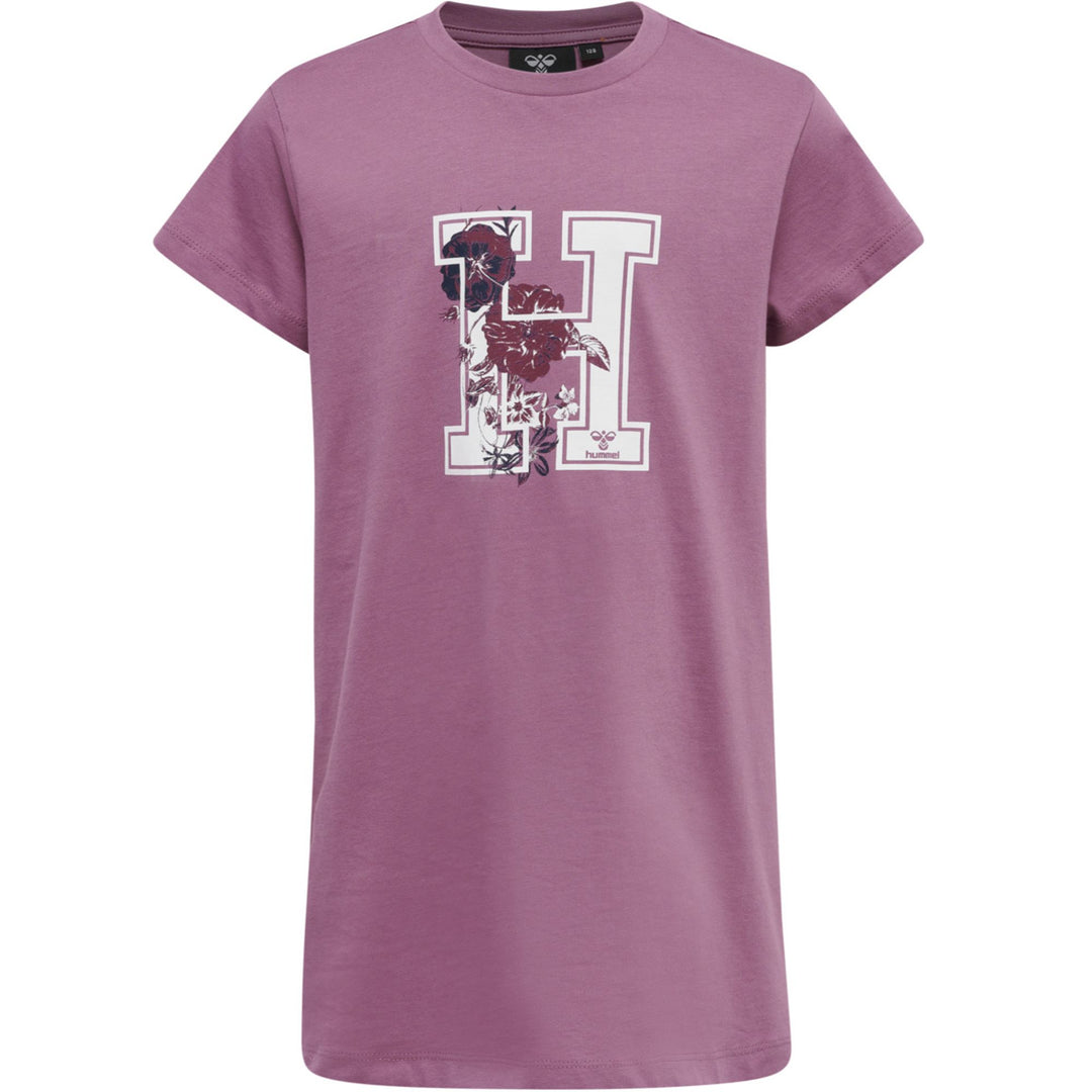 Hummel hmlARCHITECTURE T-SHIRT DRESS S/S - bordeaux