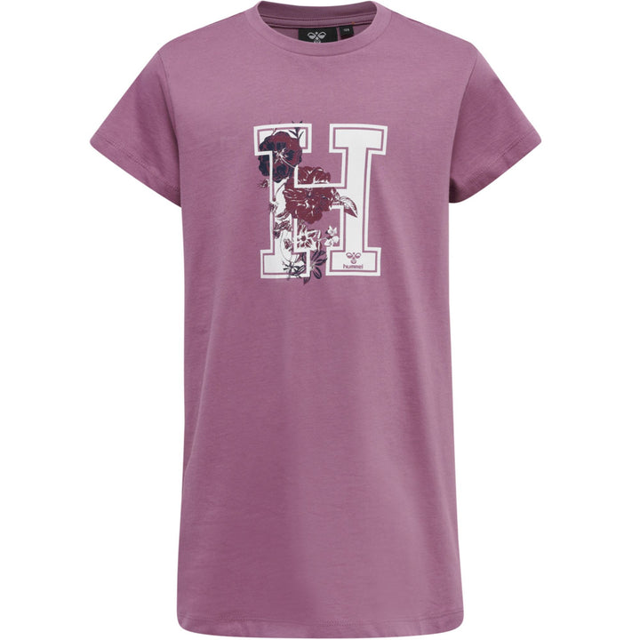 Hummel hmlARCHITECTURE T-SHIRT DRESS S/S - bordeaux