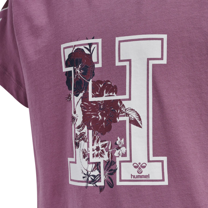 Hummel hmlARCHITECTURE T-SHIRT DRESS S/S - bordeaux
