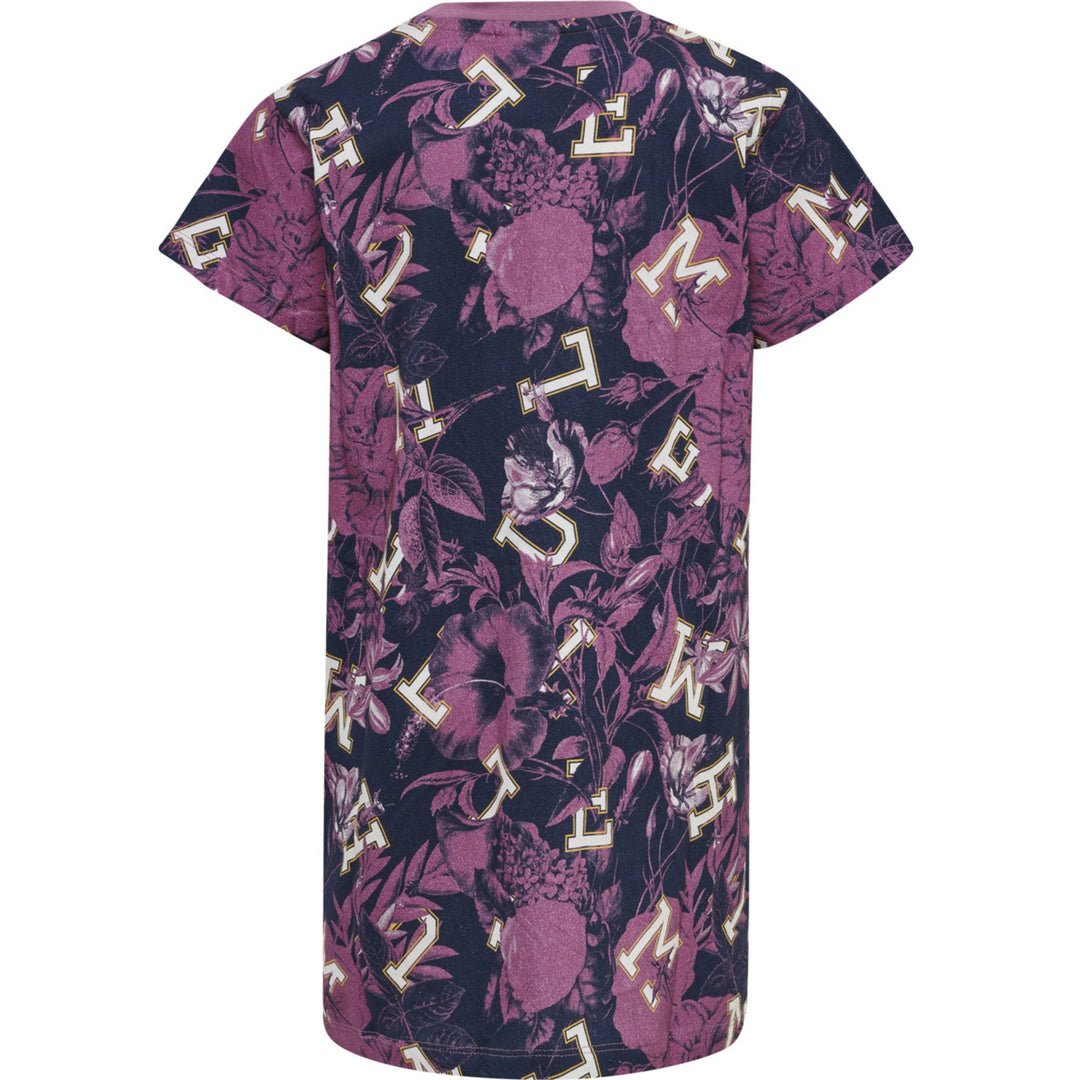 Hummel hmlDRAMA T-SHIRT DRESS S/S - bordeaux