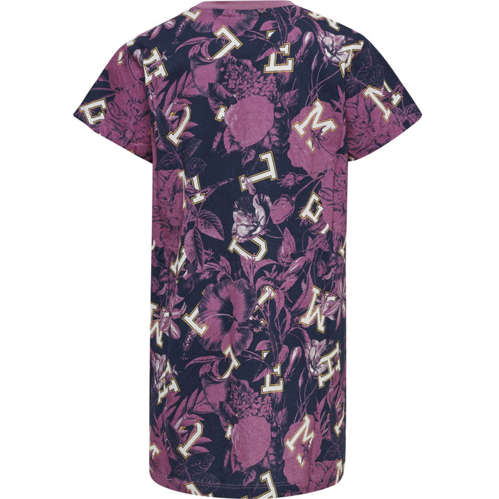 Hummel hmlDRAMA T-SHIRT DRESS S/S - bordeaux