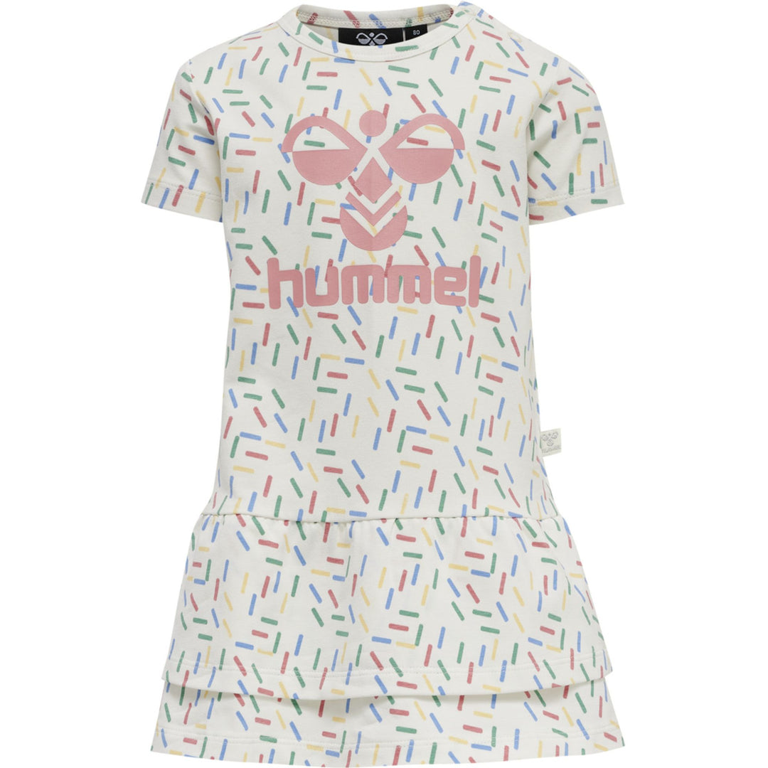 Hummel hmlAURORA DRESS S/S - marshmallow