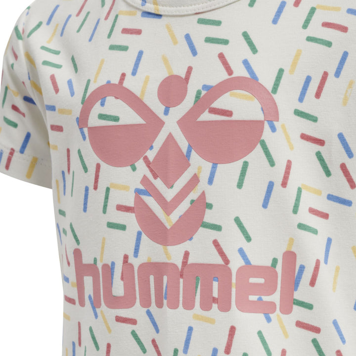 Hummel hmlAURORA DRESS S/S - marshmallow