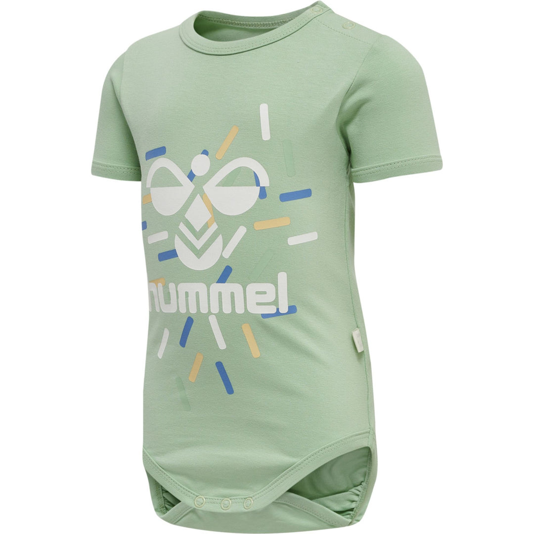 Hummel hmlLAKE BODY S/S - grayed jade