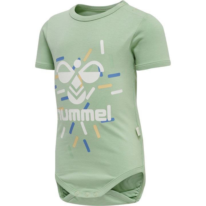 Hummel hmlLAKE BODY S/S - grayed jade