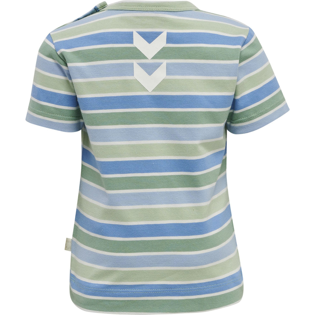 Hummel hmlPELLE T-SHIRT S/S - grayed jade