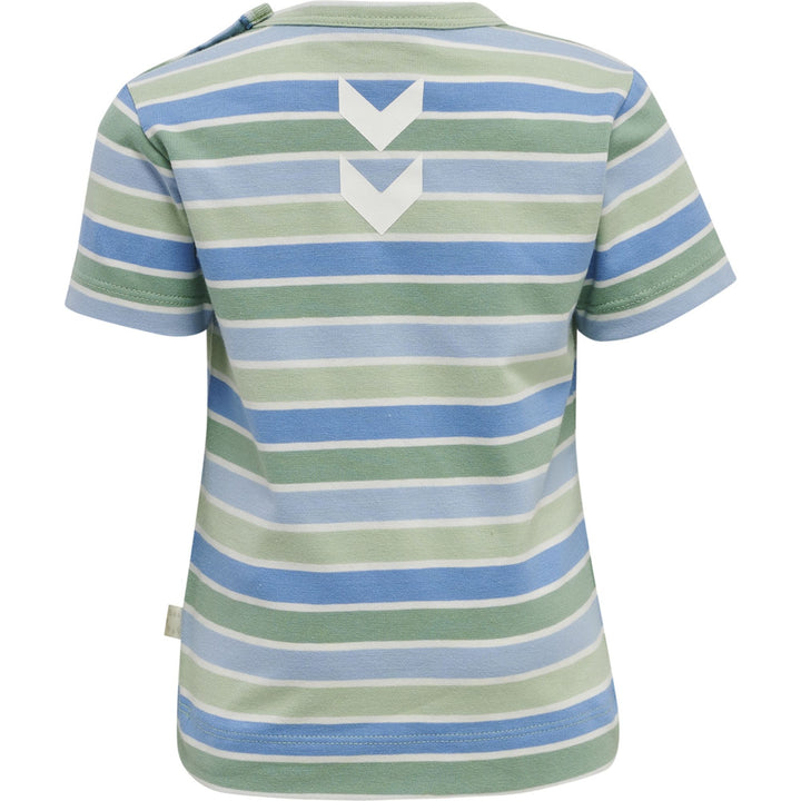 Hummel hmlPELLE T-SHIRT S/S - grayed jade
