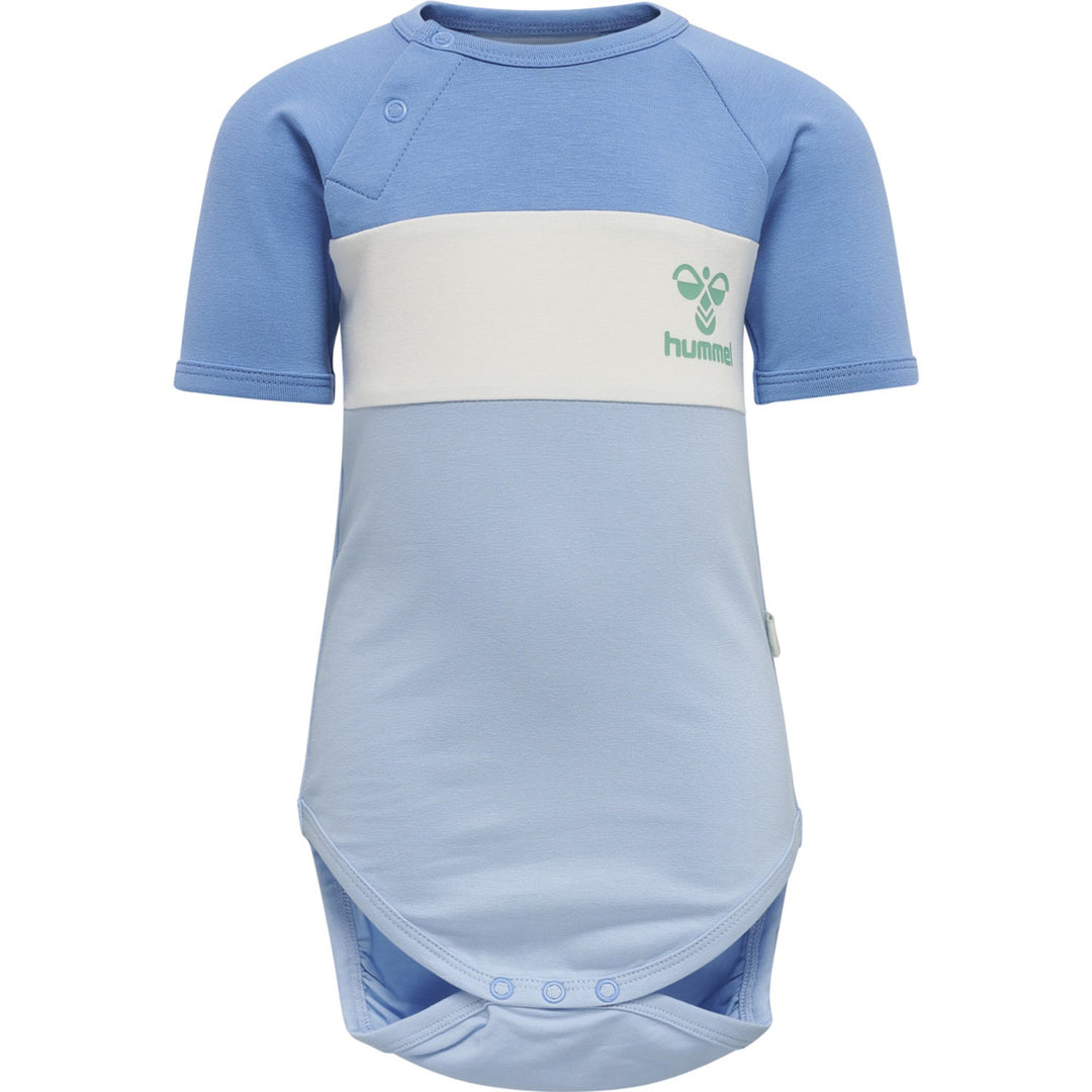 Hummel hmlASLAN BODY S/S - silver lake blue