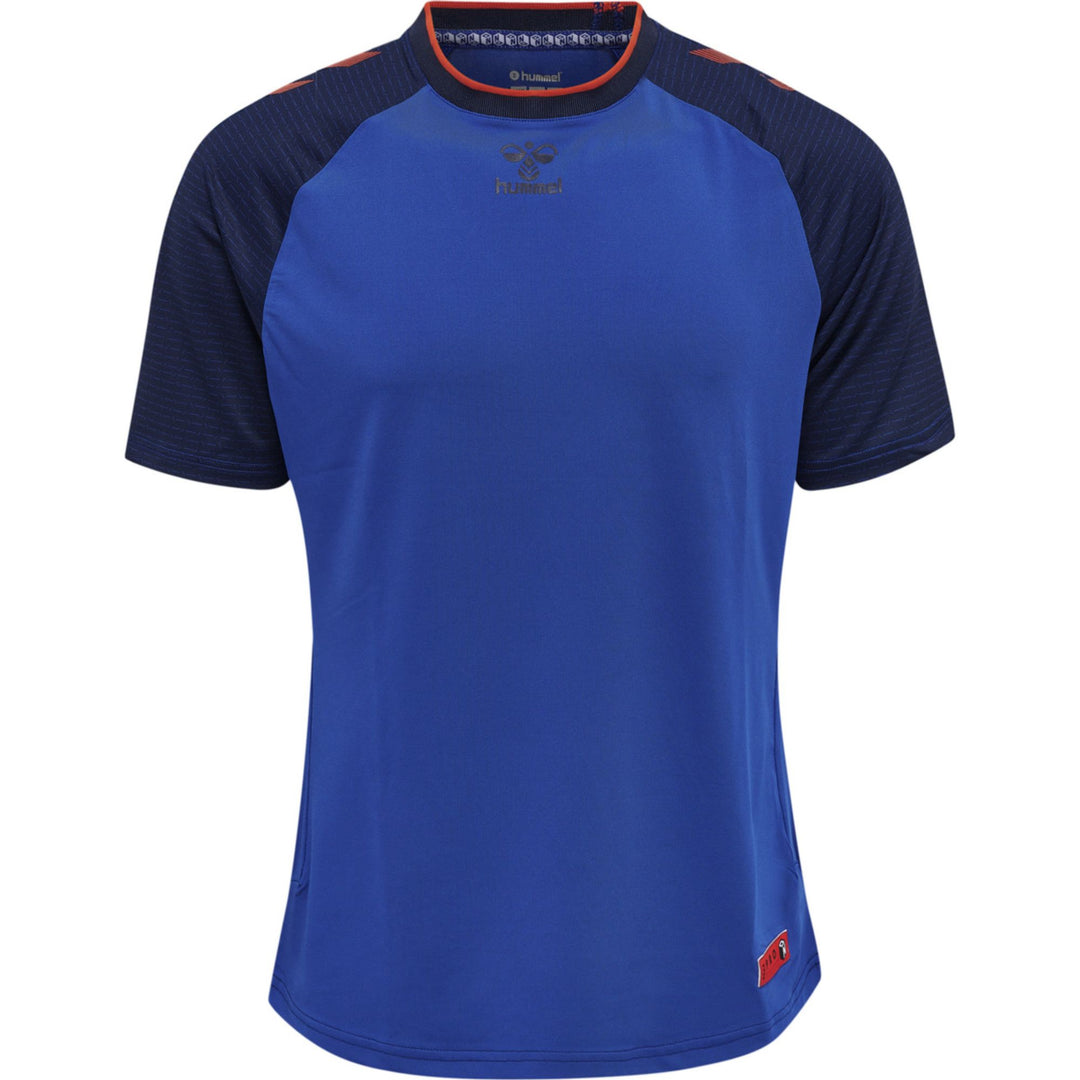 Hummel Hmlpro Grid Game Jersey S/S - surf the web/maritime blue