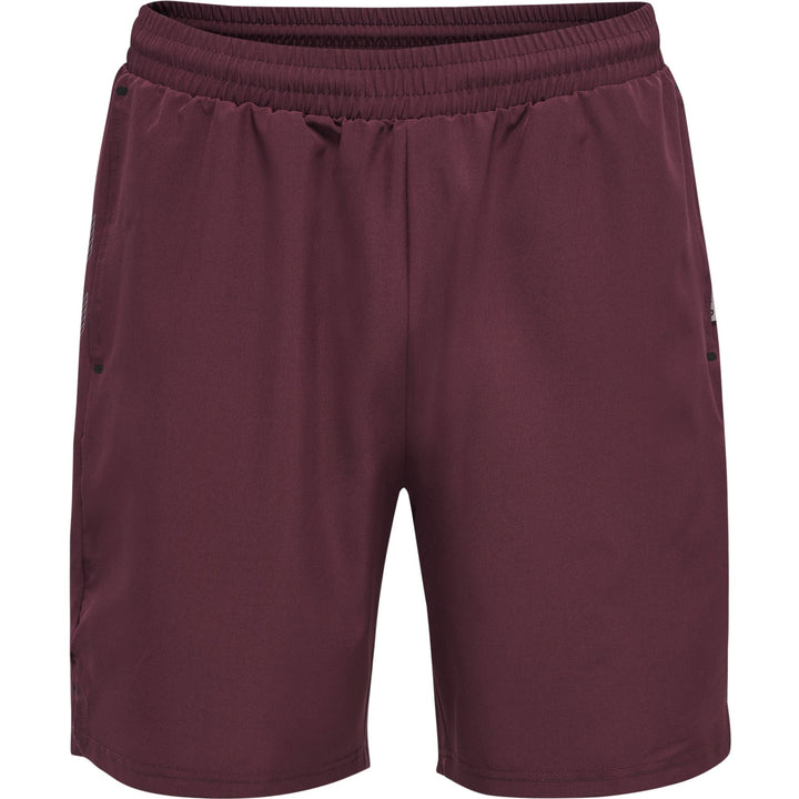 Hummel Hmlmove Grid Woven Shorts - grape wine