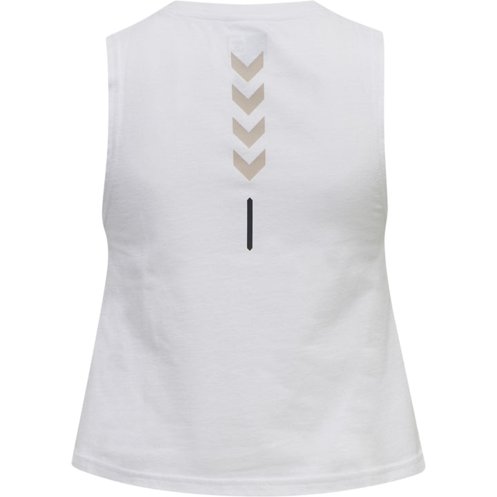 Hummel Hmlte Cali 2-Pack Crop Cot Tanktop - black/white driftwood