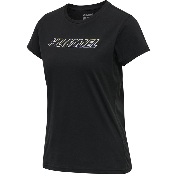 Hummel Hmlte Cali 2-Pack Cotton T-Shirt - black/chateau grey