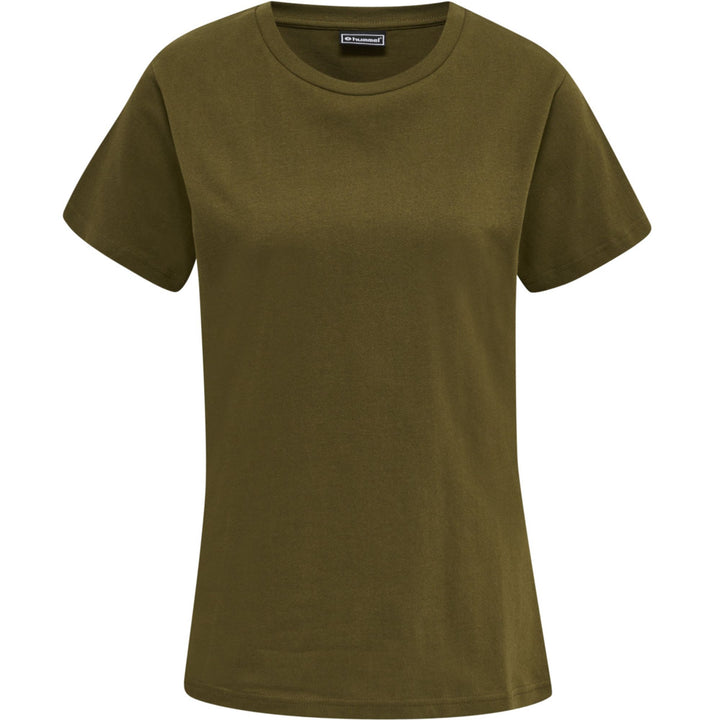 Hummel Hmlred Heavy T-Shirt S/S Woman - dark olive