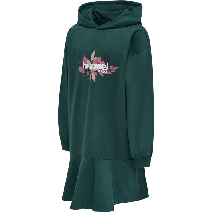 Hummel Hmlsaga Hoodie Dress - deep teal