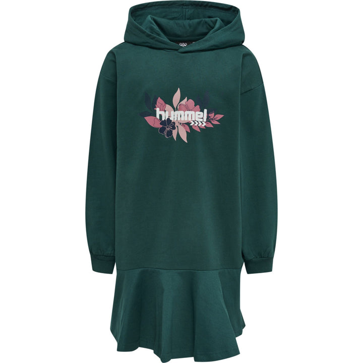Hummel Hmlsaga Hoodie Dress - deep teal