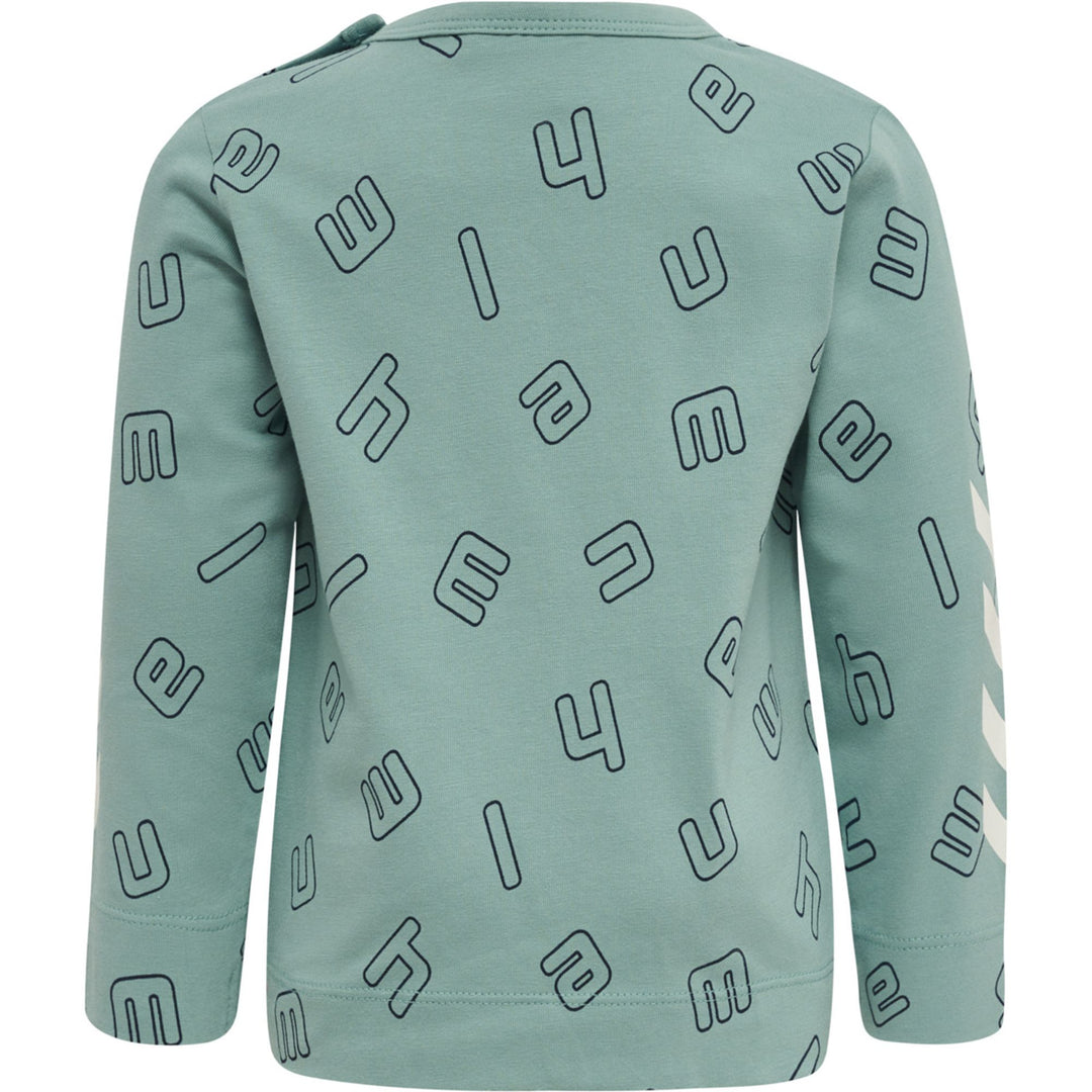 Hummel Hmlathens T-Shirt L/S - mineral blue