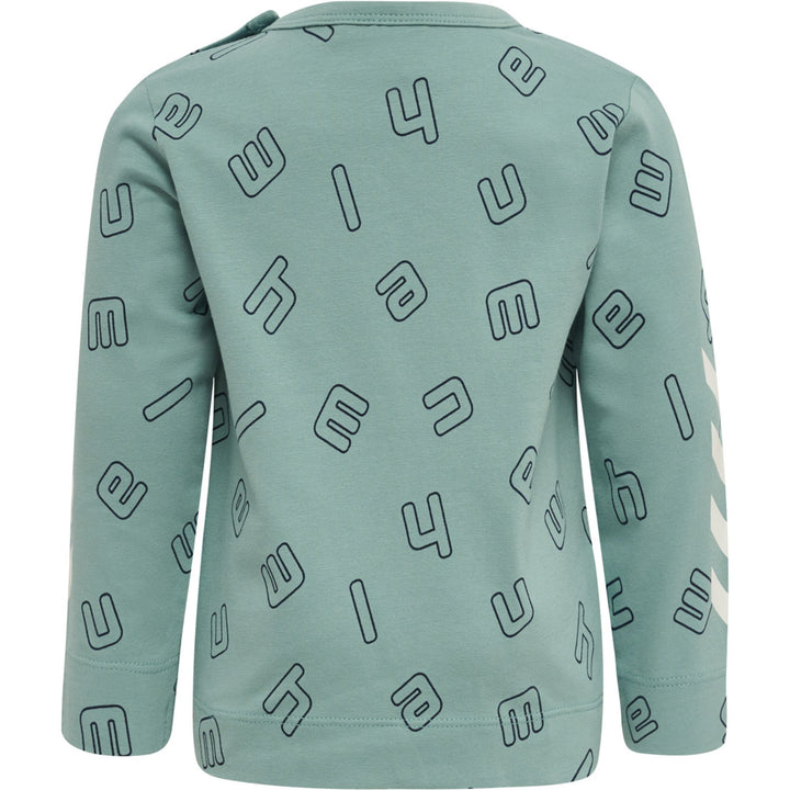 Hummel Hmlathens T-Shirt L/S - mineral blue