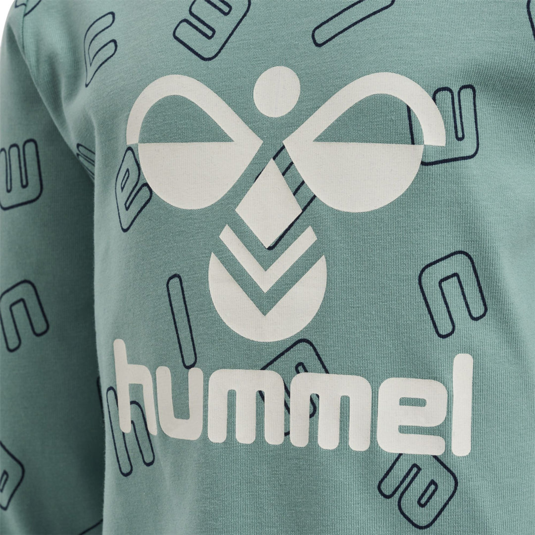 Hummel Hmlathens T-Shirt L/S - mineral blue