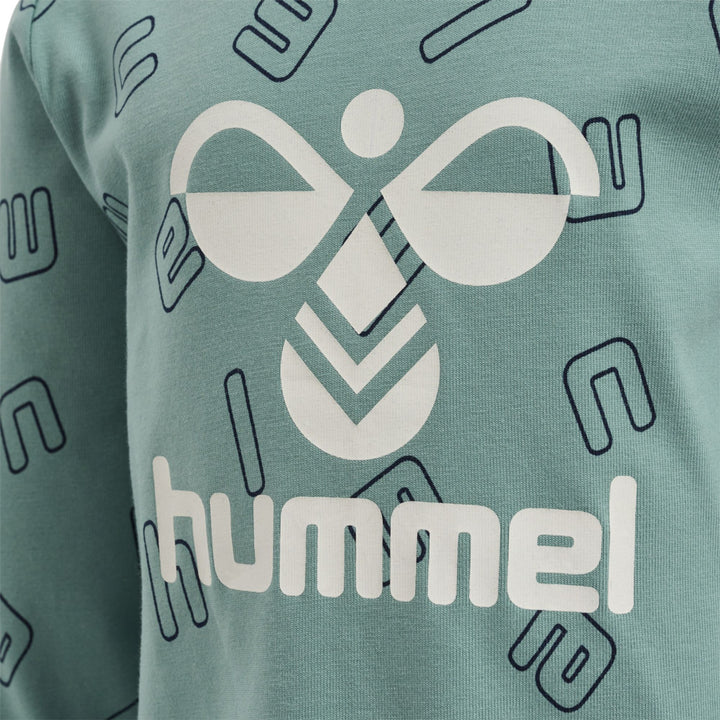 Hummel Hmlathens T-Shirt L/S - mineral blue