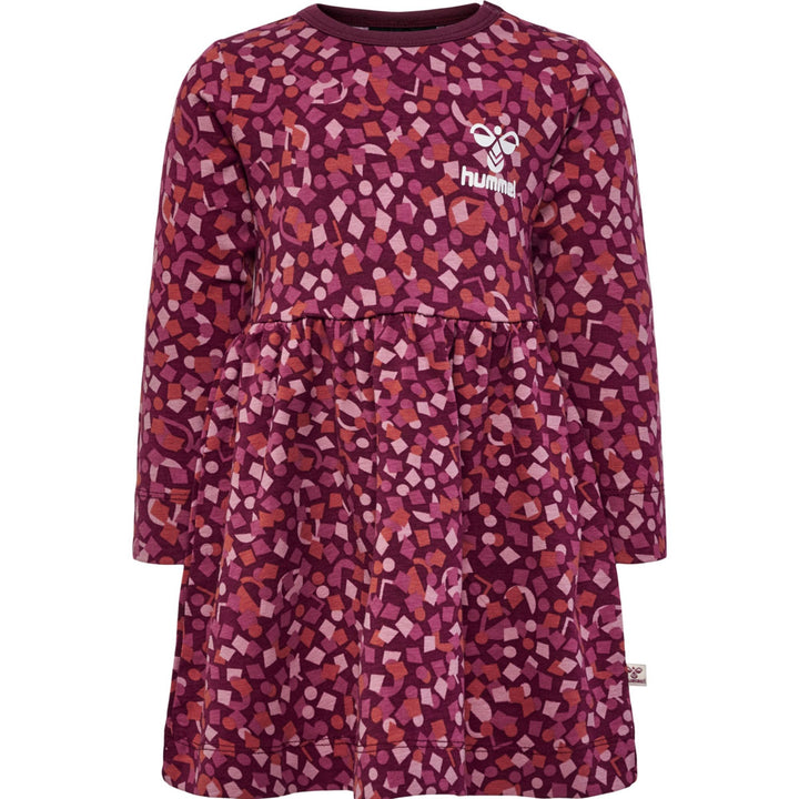 Hummel Hmlconfetti Dress L/S - windsor wine