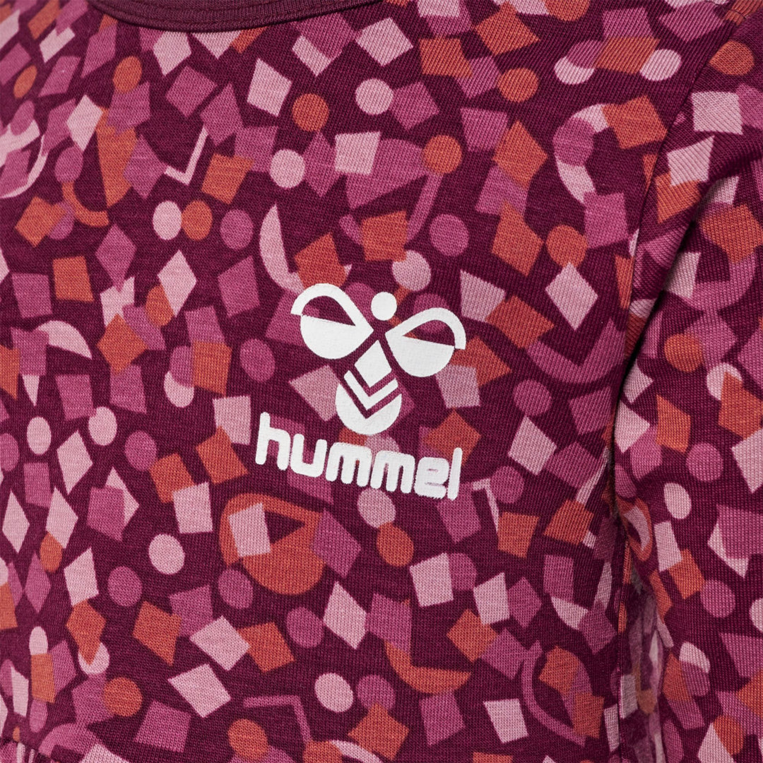 Hummel Hmlconfetti Dress L/S - windsor wine