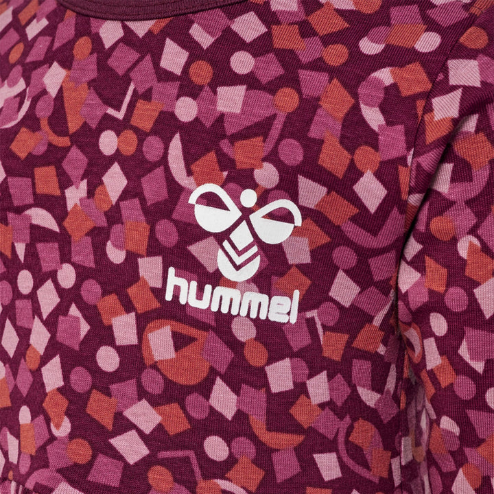 Hummel Hmlconfetti Dress L/S - windsor wine