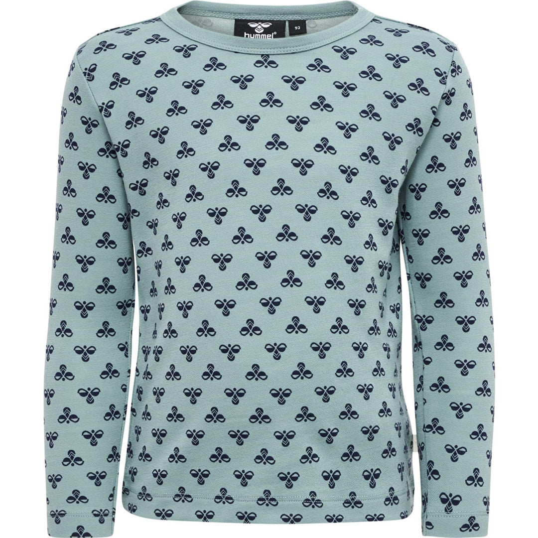 Hummel Hmlvilmo T-Shirt L/S - mineral blue