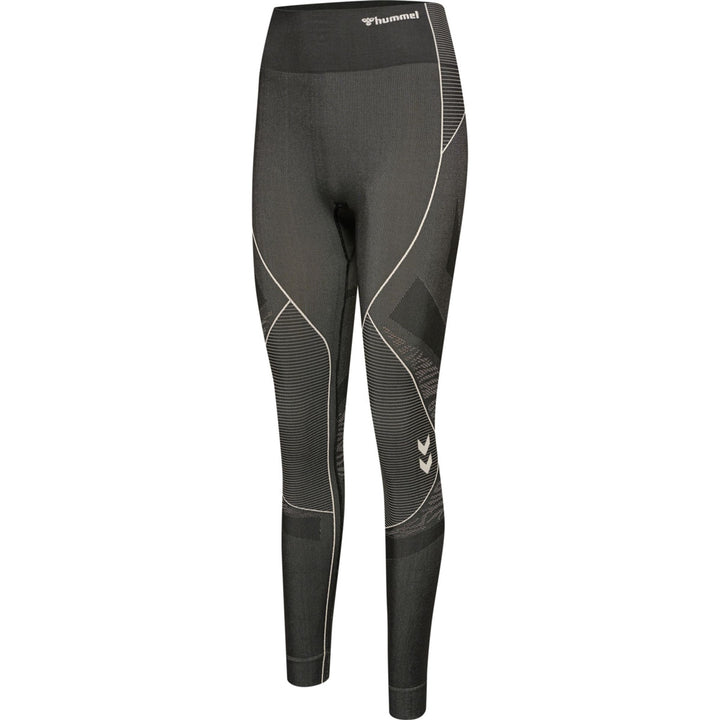 Hummel Hmlmt Mila Seamless Mid Waist Tight - black/chateau grey
