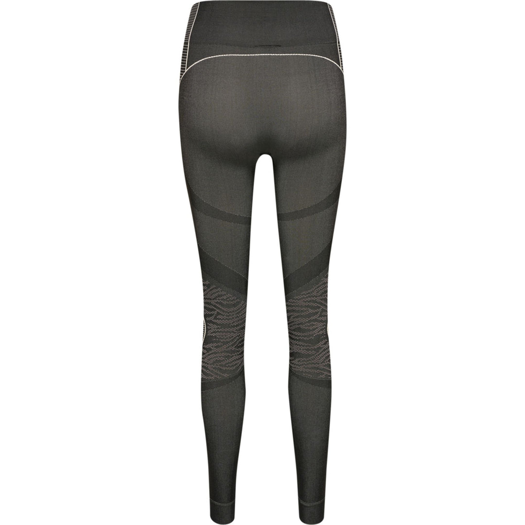 Hummel Hmlmt Mila Seamless Mid Waist Tight - black/chateau grey