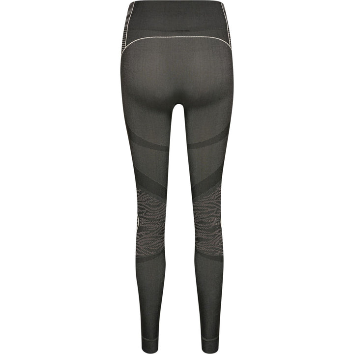 Hummel Hmlmt Mila Seamless Mid Waist Tight - black/chateau grey