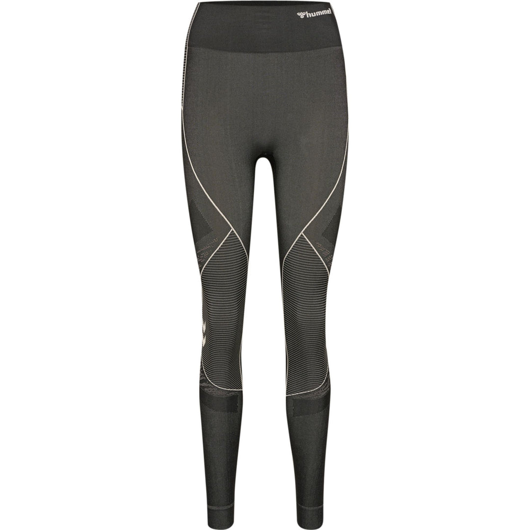 Hummel Hmlmt Mila Seamless Mid Waist Tight - black/chateau grey