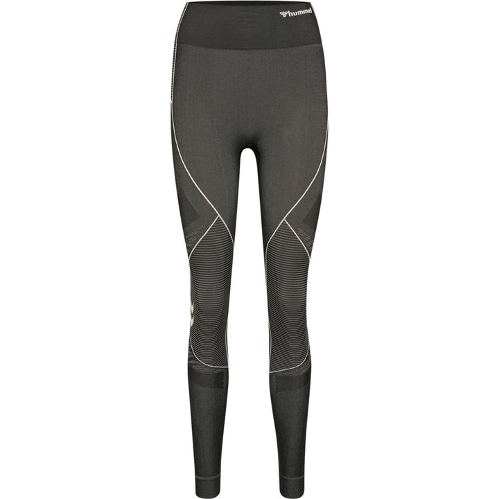 Hummel Hmlmt Mila Seamless Mid Waist Tight - black/chateau grey