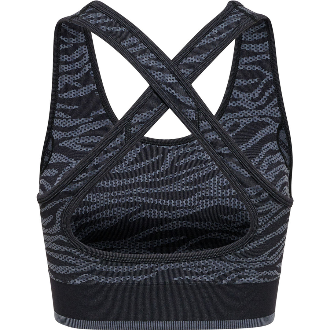 Hummel Hmlmt Saga Seamless Sports Top - black/asphalt melange