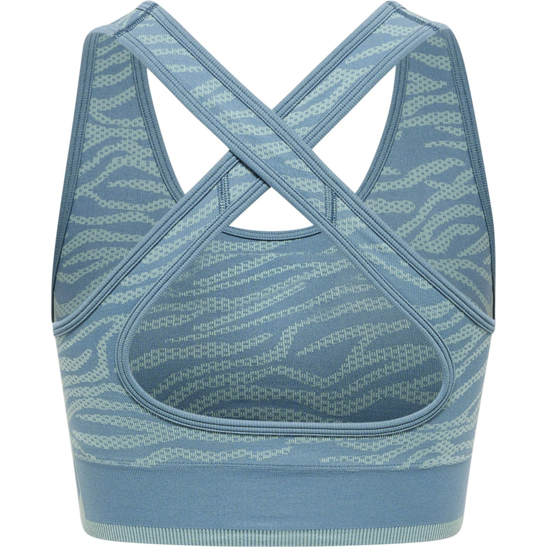 Hummel Hmlmt Saga Seamless Sports Top - north atlantic/blue surf melan