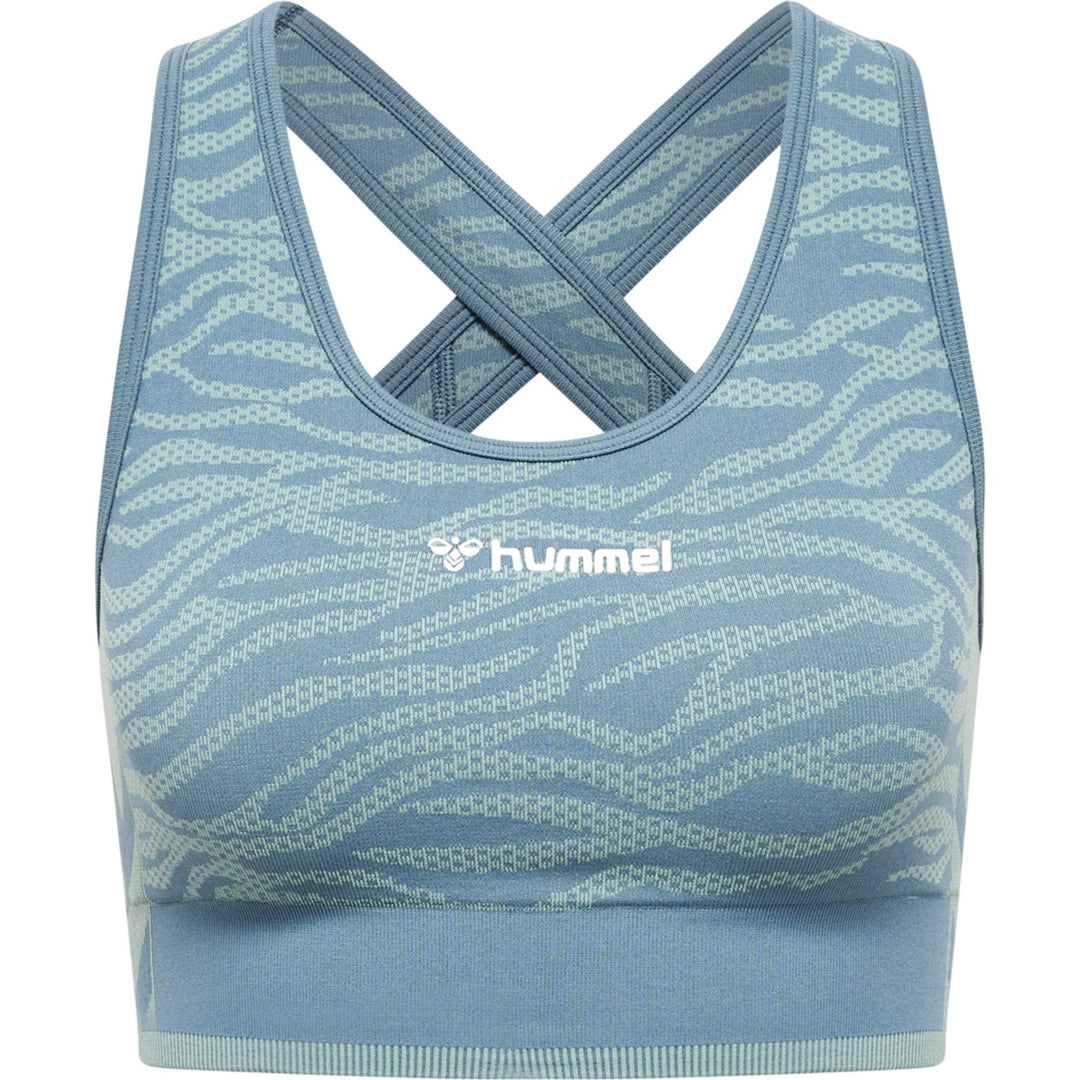 Hummel Hmlmt Saga Seamless Sports Top - north atlantic/blue surf melan