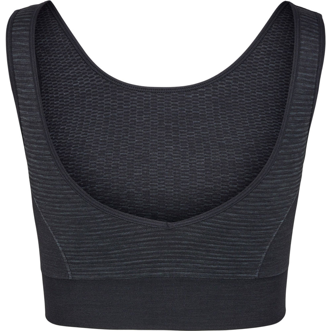 Hummel Hmlmt Ivy Seamless Sports Top - black melange